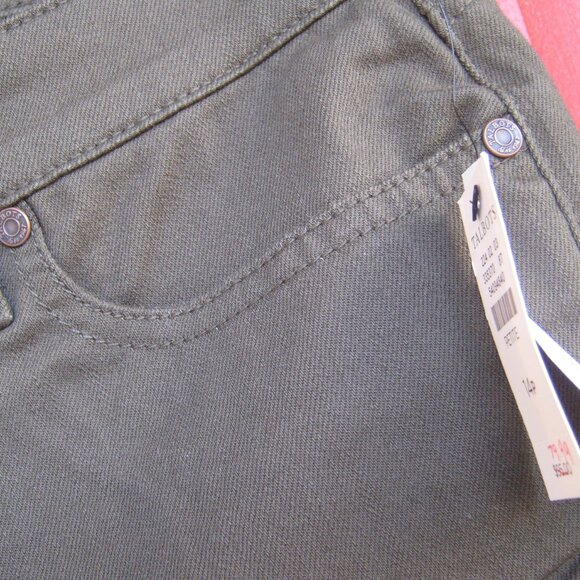 Talbots NEW- Never Worn. Slim Leg Ankle - Olive  - Size 14P - Picture 3 of 5